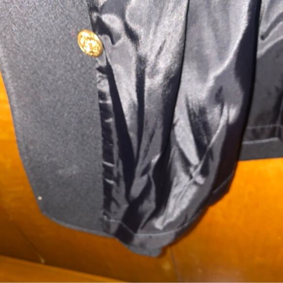 Vintage David Benjamin Women's Black 100% Wool Mid-Long Sleeve Lined Coat Size 8 - Picture 10 of 10